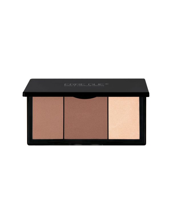 ERRE DUE veido kontūravimo paletė Nr. 401 Little Dark Secrets SHAPE & CONTOUR PALETTE