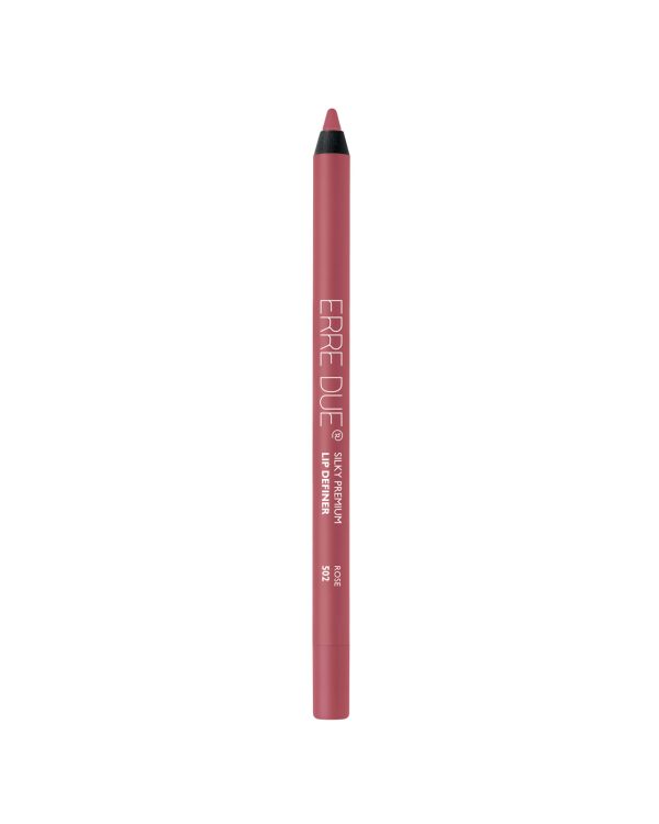ERRE DUE ilgalaikis lūpų pieštukas Nr. 502 Rose SILKY PREMIUM LIP DEFINER