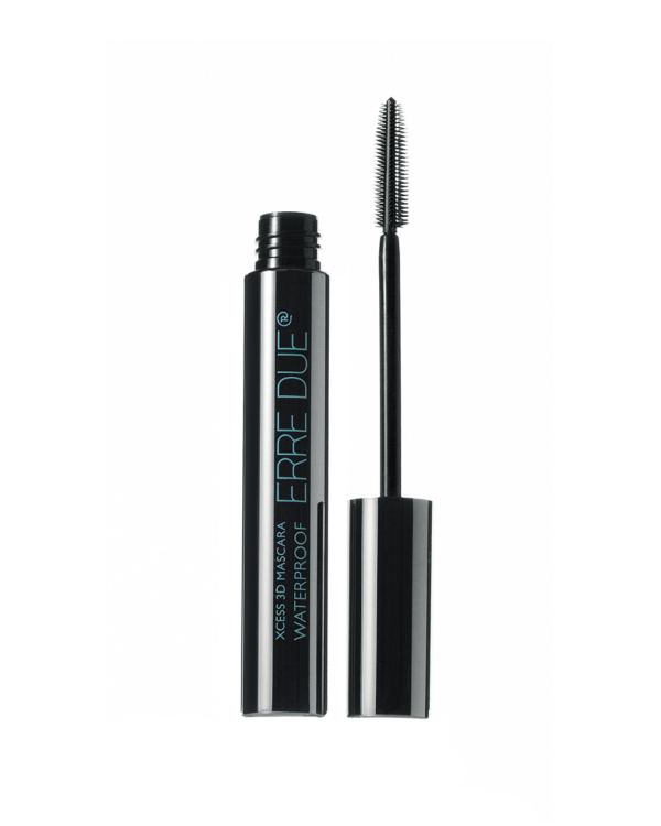 ERRE DUE vandeniui atsparus blakstienų tušas Nr. 01 Black XCESS 3D WATERPROOF MASCARA