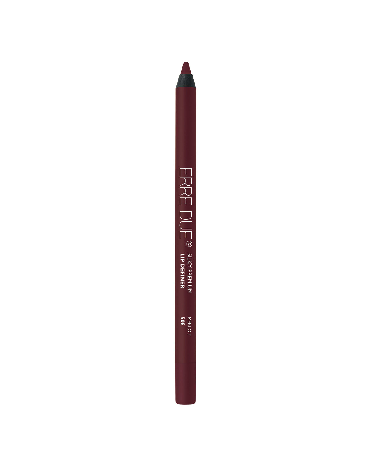 ERRE DUE ilgalaikis lūpų pieštukas Nr. 508 Merlot SILKY PREMIUM LIP DEFINER