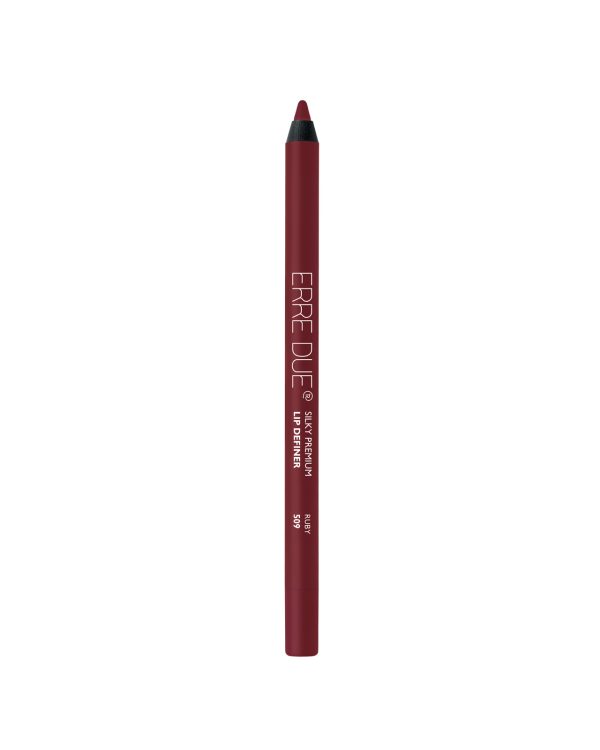 ERRE DUE ilgalaikis lūpų pieštukas Nr. 509 Ruby SILKY PREMIUM LIP DEFINER