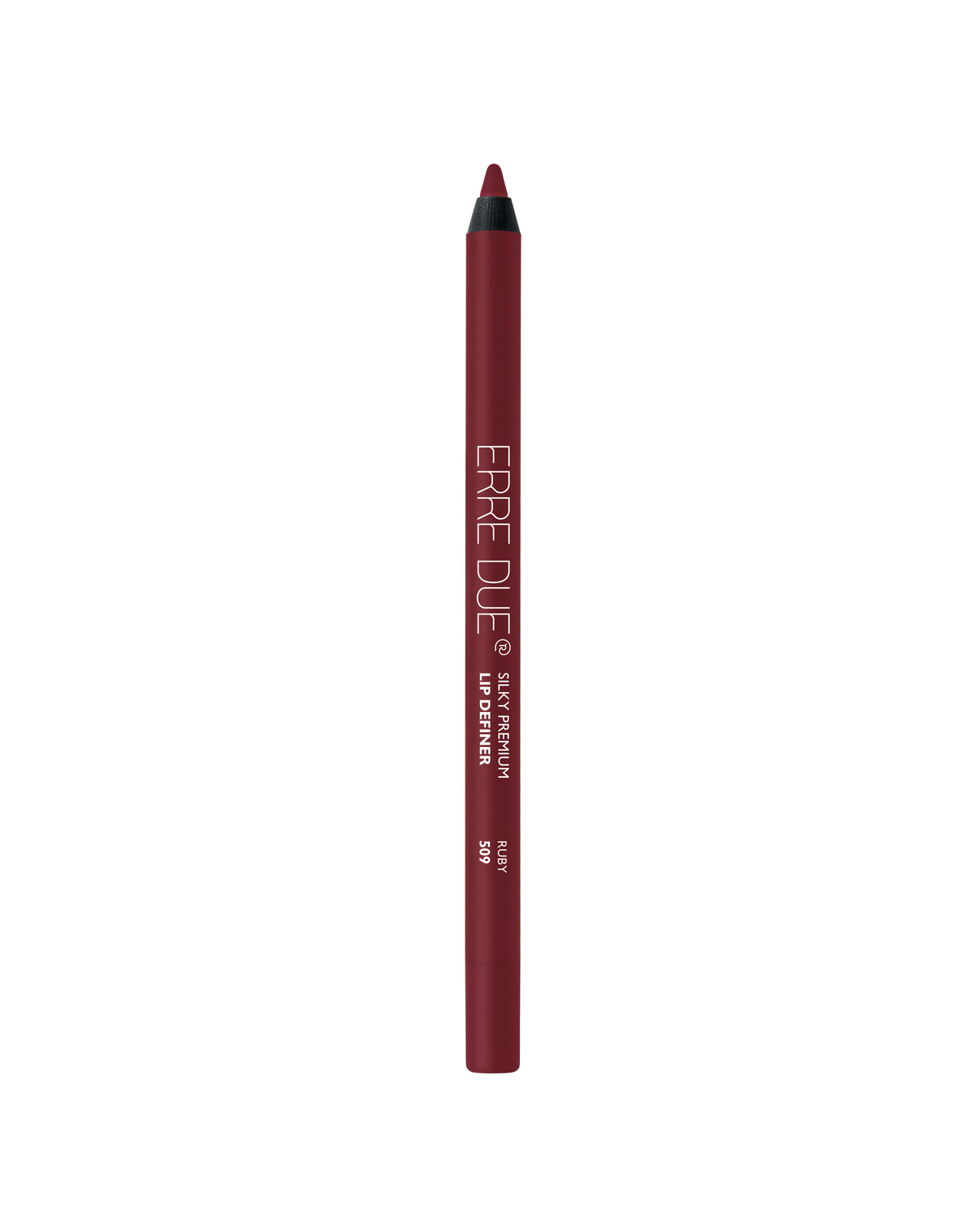 ERRE DUE ilgalaikis lūpų pieštukas Nr. 509 Ruby SILKY PREMIUM LIP DEFINER