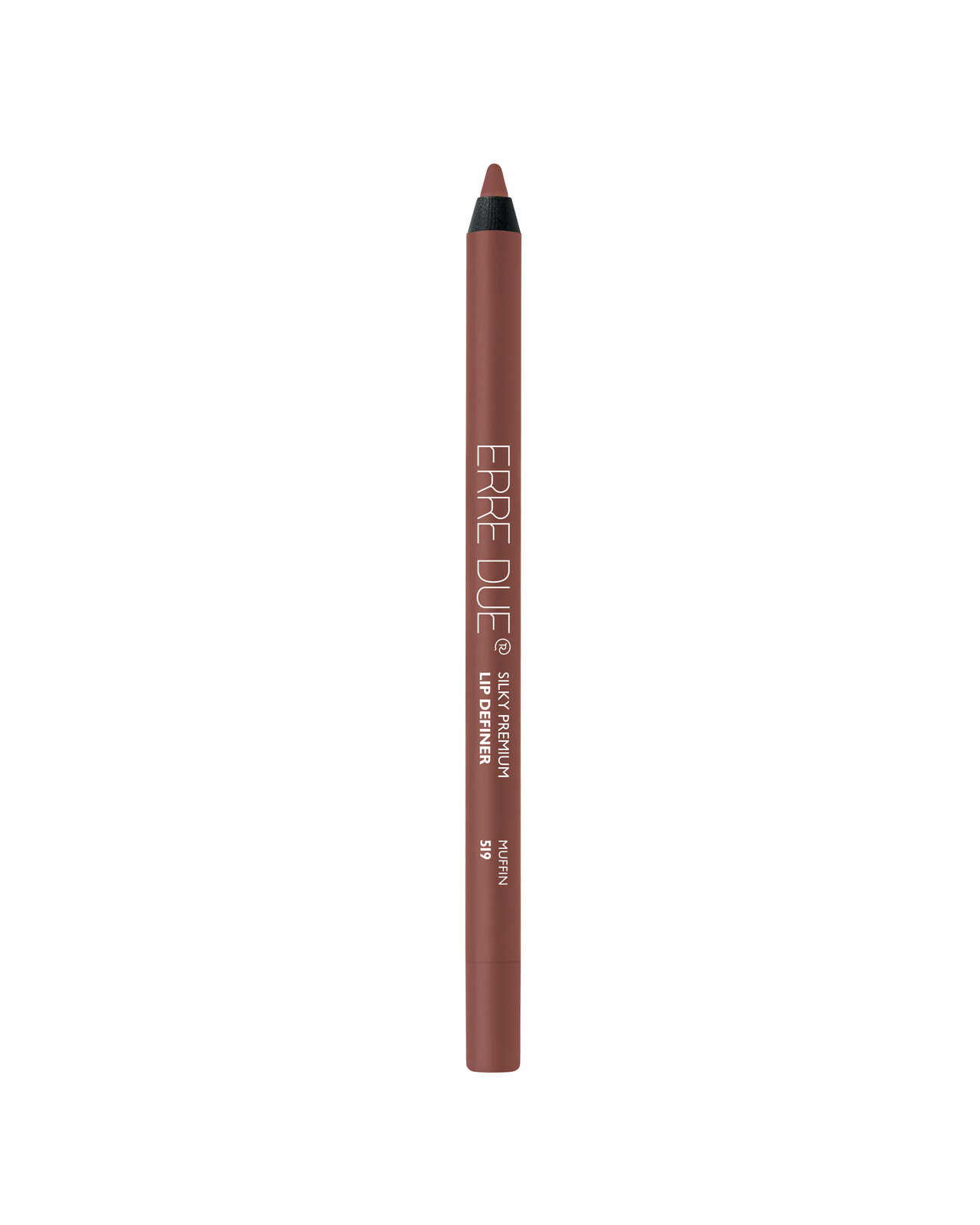 ERRE DUE ilgalaikis lūpų pieštukas Nr. 519 Muffin SILKY PREMIUM LIP DEFINER