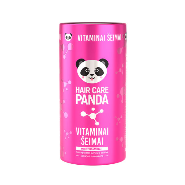 HAIR CARE PANDA maisto papildas VITAMINAI ŠEIMAI