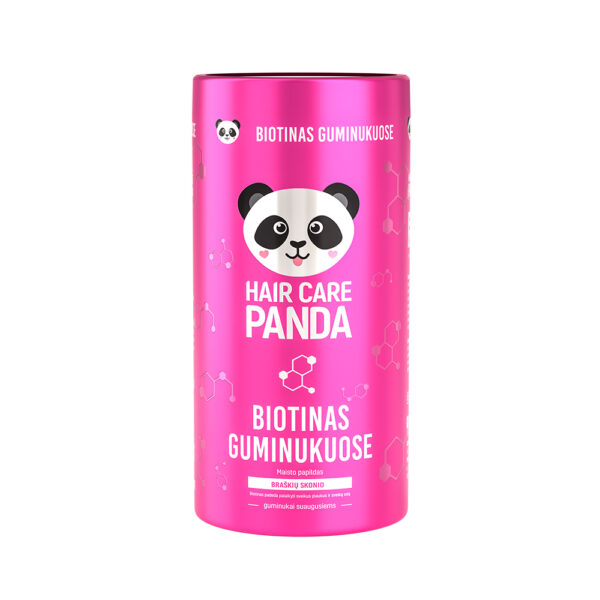 HAIR CARE PANDA maisto papildas BIOTINAS