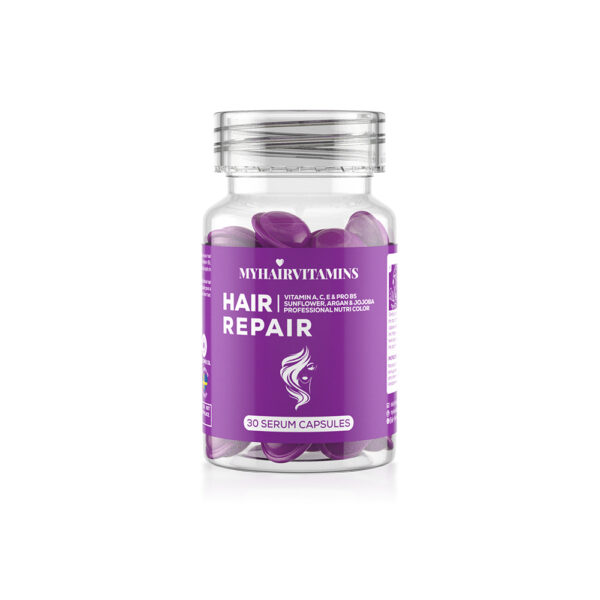 MYHAIRVITAMINS tepami vitaminai pažeistiems plaukams su keratinu HAIR REPAIR