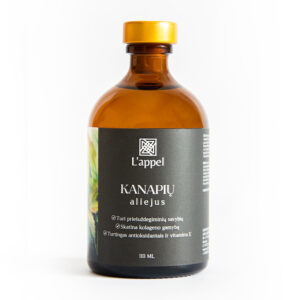LAPPEL šalto spaudimo Kanapių aliejus, 110 ml
