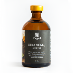 LAPPEL šalto spaudimo Chia sėklų aliejus,  110 ml