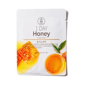 MEDB lakštinė veido kaukė su medumi 1 DAY HONEY, 27g