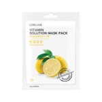 LEBELAGE lakštinė veido kaukė VITAMIN SOLUTION MASK PACK, 25g