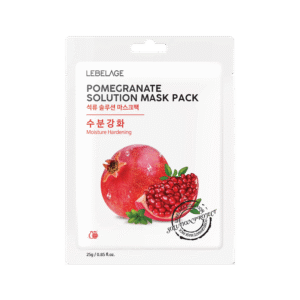 LEBELAGE lakštinė veido kaukė POMEGRANATE SOLUTION MASK PACK, 25g