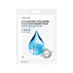 LEBELAGE lakštinė veido kaukė HYALURONIC COLLAGEN SOLUTION MASK PACK, 25g