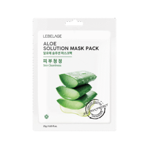 LEBELAGE lakštinė veido kaukė ALOE SOLUTION MASK PACK, 25g
