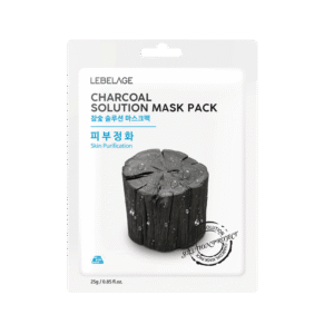LEBELAGE lakštinė veido kaukė CHARCOAL SOLUTION MASK PACK, 25g
