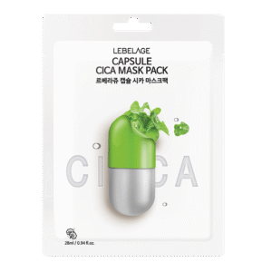 LEBELAGE lakštinė veido kaukė CAPSULE CICA MASK PACK, 28ml