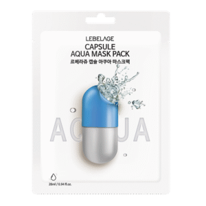 LEBELAGE lakštinė veido kaukė CAPSULE AQUA MASK PACK, 28ml