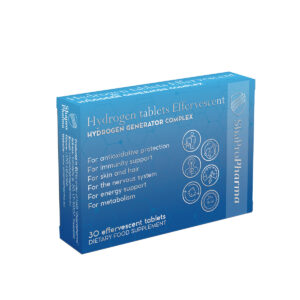 SHAPROPHARMA maisto papildas HYDROGEN TABLETS EFFERVESCENT, 15g (30 tablečių)