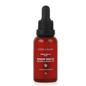 BADE NATURAL šalto spaudimo erškėtuogių sėklų aliejus ROSEHIP SEED OIL, 30ml