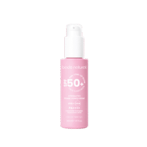 BADE NATURAL apsauginis veido pienelis nuo saulės PINK TONE-UP SPF50+/PA++++, 30ml