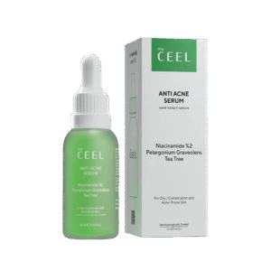 THE CEEL veido serumas su salicilo rūgštimi, arbatmedžių ir pelargonijų eteriniais aliejais ANTI ACNE SERUM, 30 ml