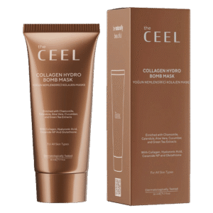 THE CEEL nulupama veido kaukė su kolagenu, glutationu ir žaliosios arbatos ekstraktu COLLAGEN HYDRO BOMB MASK, 50 ml