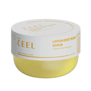 THE CEEL maitinantis kūno šveitiklis su citrinų ekstraktu LEMON ZEST BODY SCRUB, 275 g