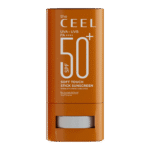 THE CEEL apsauginis pieštukas nuo saulės su taukmedžių sviestu ir kofeinu SOFT TOUCH STICK SUNSCREEN SPF50+, 18 g