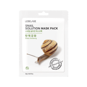 LEBELAGE lakštinė veido kaukė SNAIL SOLUTION MASK PACK, 25g