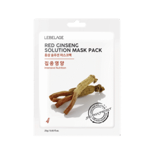 LEBELAGE lakštinė veido kaukė RED GINSENG SOLUTION MASK PACK, 25g