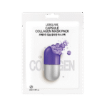 LEBELAGE lakštinė veido kaukė CAPSULE COLLAGEN MASK PACK, 28ml