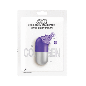 LEBELAGE lakštinė veido kaukė CAPSULE COLLAGEN MASK PACK, 28ml