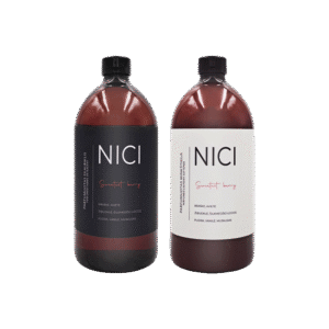 NICI parfumuoto skalbiklio ir minkštiklio rinkinys SWEETEST BERRY, 1000 ml + 1000 ml