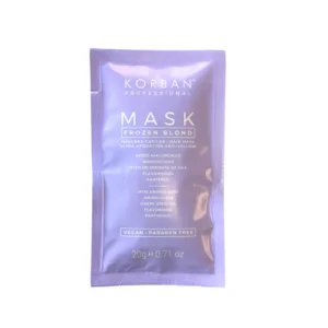 KORBAN neutralizuojanti kaukė šviesiems plaukams MASK BLOND FROZEN, 20 ml.