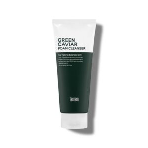 TENZERO valomosios veido putos su žaliųjų ikrų ekstraktu GREEN CAVIAR FOAM CLEANSER, 180g