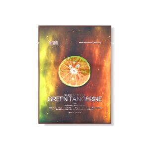 TENZERO skaistinanti lakštinė veido kaukė GLOW AMPOULE GREEN TANGERINE MASK, 25ml