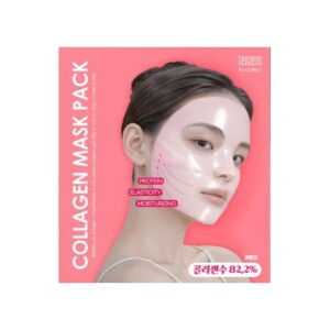 TENZERO stangrinanti hidrogelinė veido kaukė ROSE PEPTIDE COLLAGEN MASK PACK, 30g