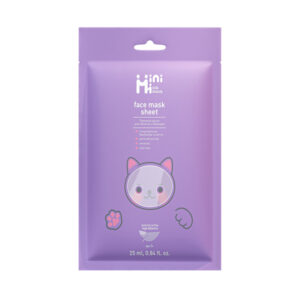 MINIMI vaikiška lakštinė veido kaukė LAVANDER, 25 g