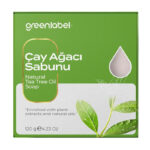 GREENLABEL valomasis muilas su arbatmedžio aliejumi NATURAL TEA TREE OIL, 120g