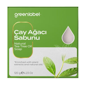 GREENLABEL valomasis muilas su arbatmedžio aliejumi NATURAL TEA TREE OIL, 120g