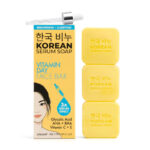GREENLABEL skaistinamasis veido muilas su vitaminais KOREAN SERUM SOAP VITAMIN DAY FACE BAR, 3x60g