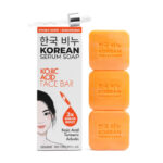 GREENLABEL skaistinamasis veido muilas su kojo rūgštimi KOREAN SERUM SOAP KOJIC ACID FACE BAR, 3x60g